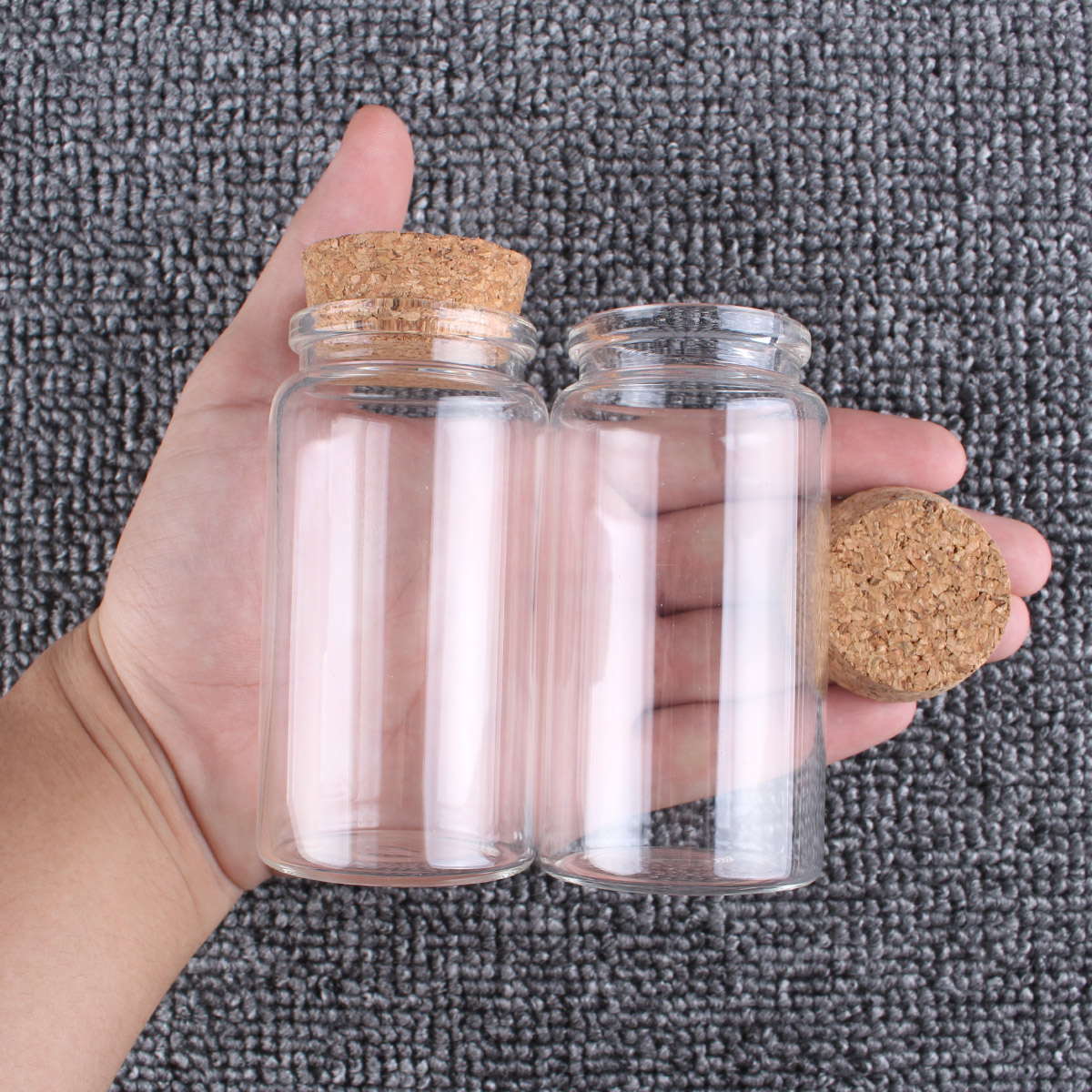 Candle Making Jars With Lids - 2 pz/lotto 50ml 60ml 80ml 100ml