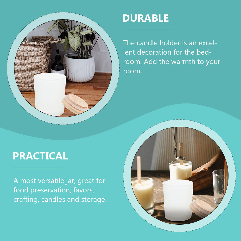 Candle Making Jars With Lids - Barattoli di vetro vuoti, contenitori in