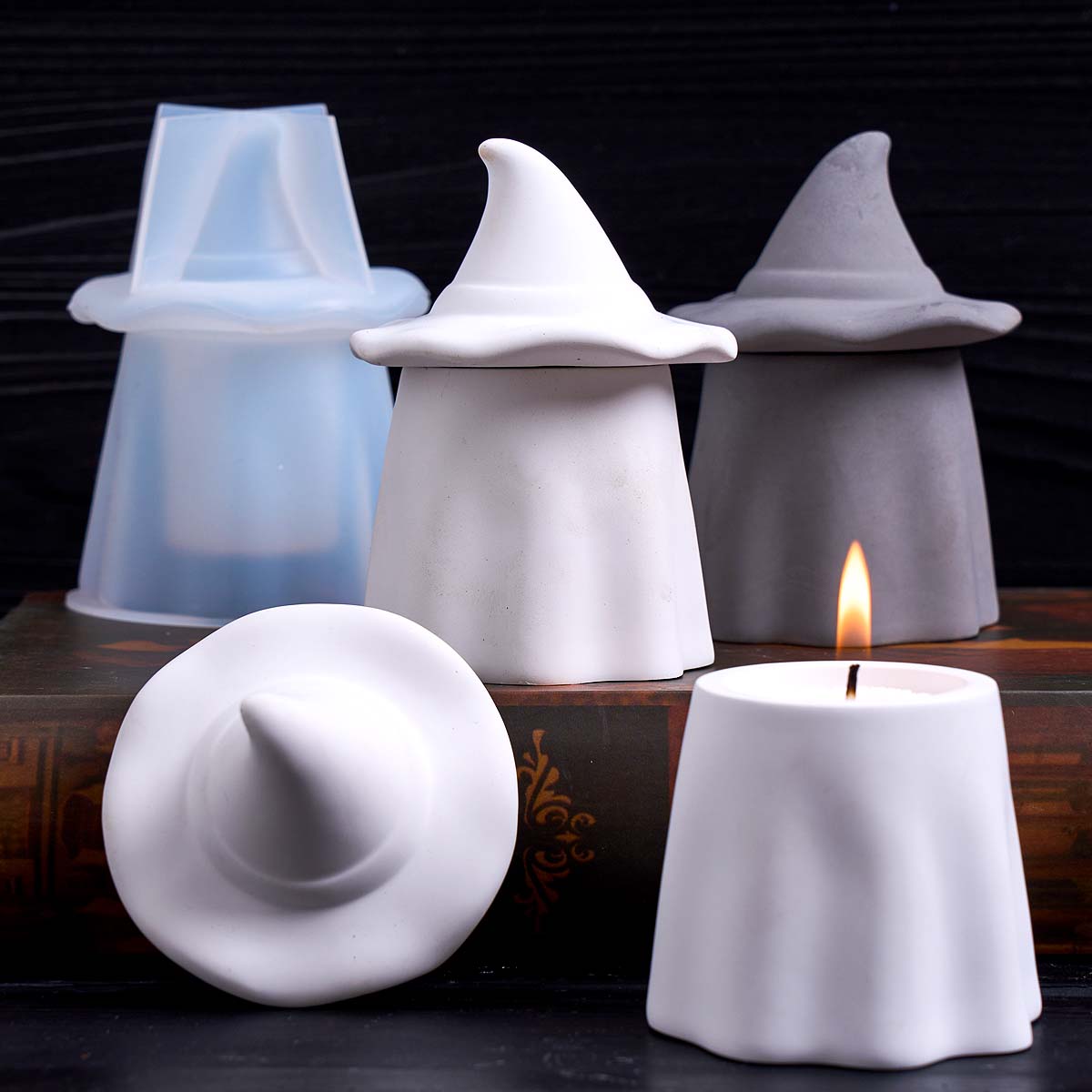 Candle Making Jars With Lids - Fantasma Mago Barattolo di candele Stampo