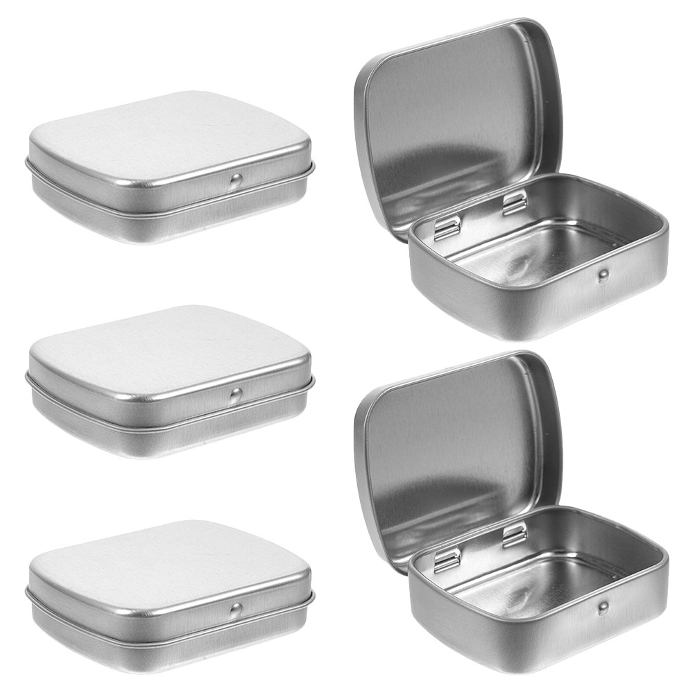 5 pezzi: scatola portatile in  - Tin Container Lid recensione e prezzo