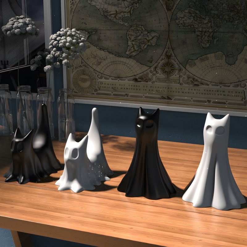 Gatto fantasma Halloween Ornam - Candle Making Tutorial recensione e prezzo
