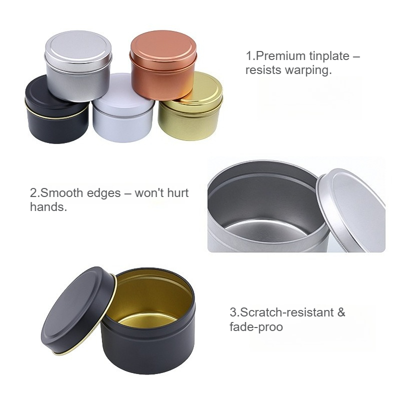 Barattoli Rotondi in Alluminio - Candle Making Jars With Lids recensione e prezzo
