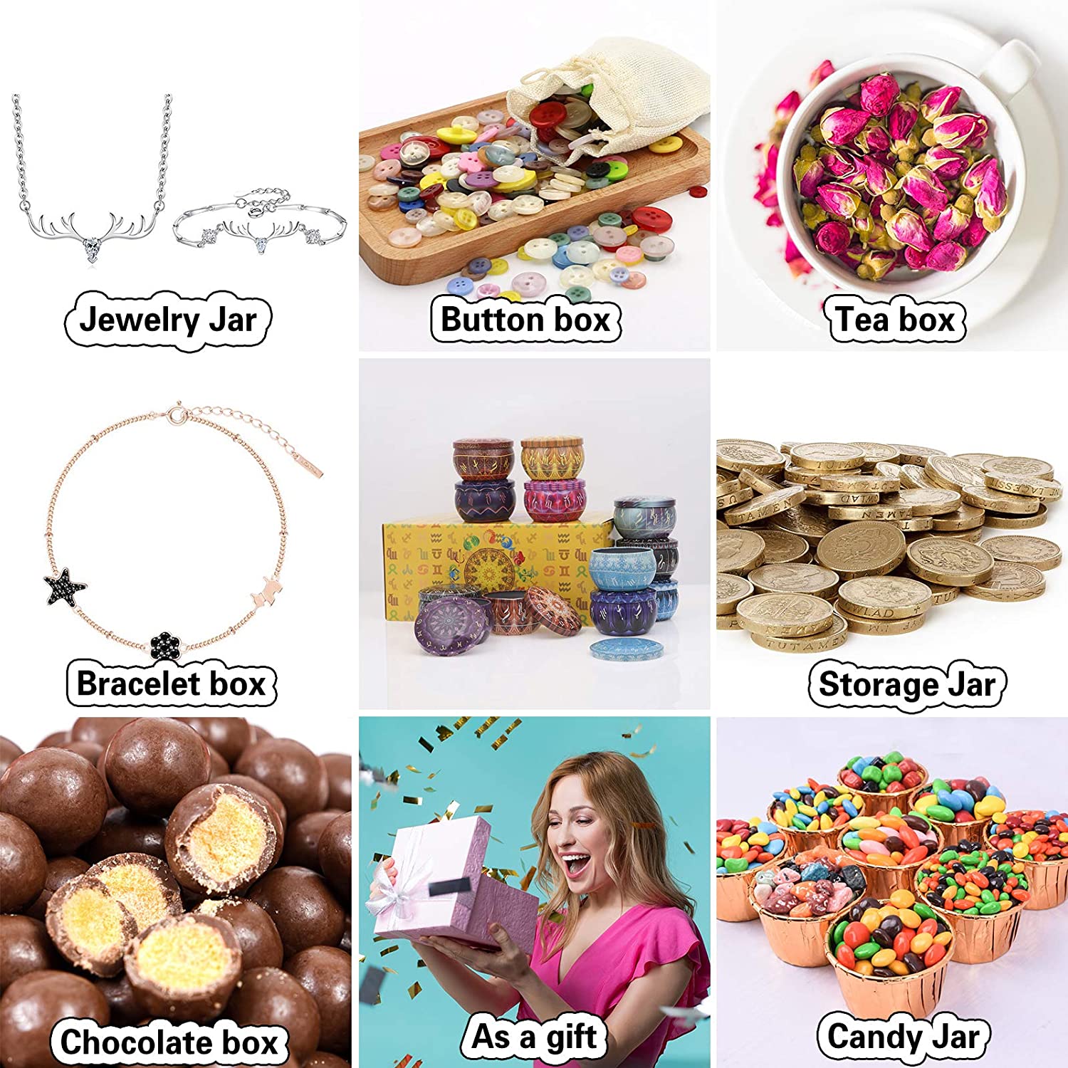 Confezione da 12 barattoli per - Candle Making Jars With Lids recensione e prezzo