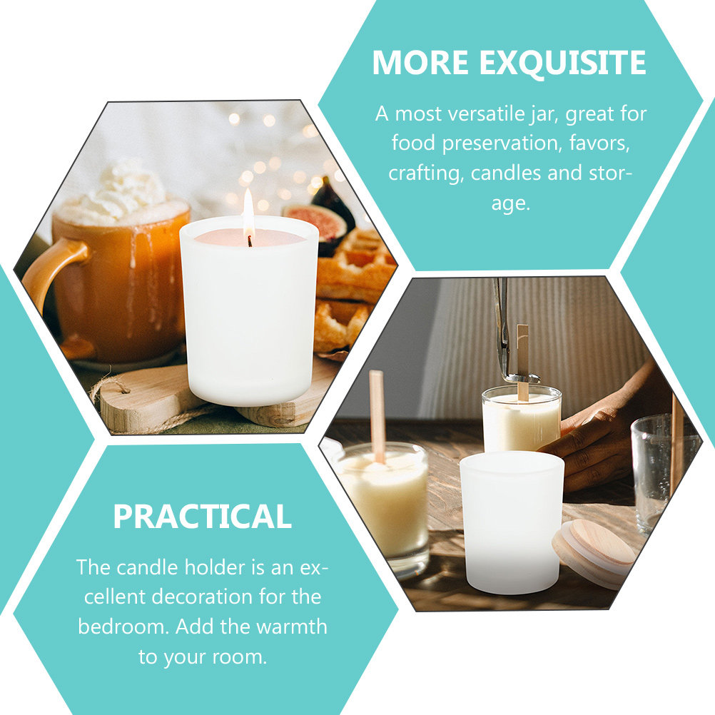 Barattoli di vetro vuoti, cont - Candle Making Jars With Lids recensione e prezzo