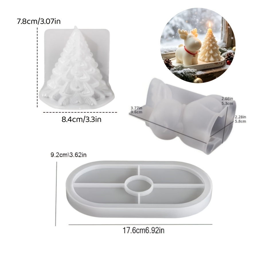 Set di 3 Stampi in Silicone pe - Candle Making Kits recensione e prezzo
